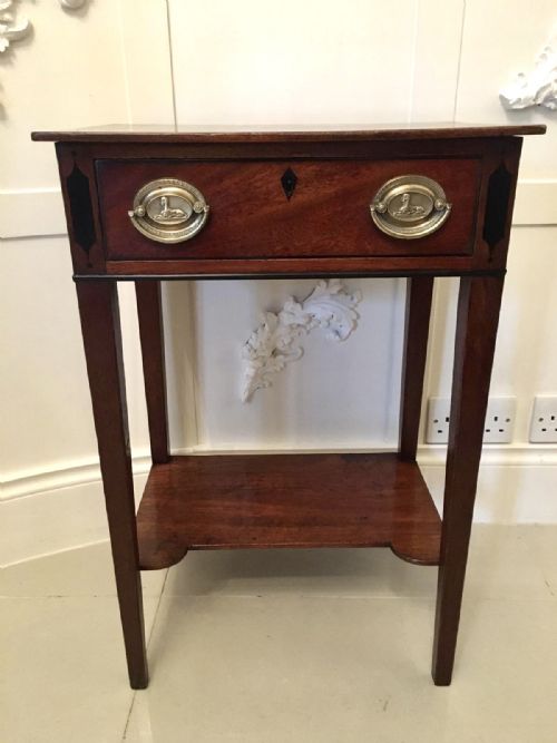 Antique George III Mahogany Lamp/side Table
