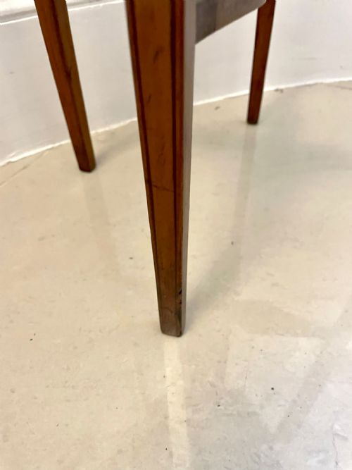 ANTIQUE VICTORIAN QUALITY SATINWOOD HAND PAINTED SATINWOOD LAMPSIDE TABLE - ADDITIONAL PHOTO 10