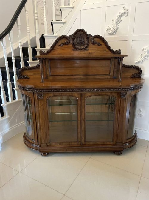 fig 1. Exhibition Quality Antique Victorian Carved Olive Wood Credenza