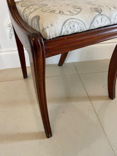 QUALITY SET OF FOUR REGENCY ANTIQUE MAHOGANY DINING CHAIRS - ADDITIONAL PHOTO 3