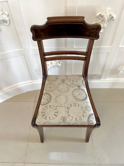 QUALITY SET OF FOUR REGENCY ANTIQUE MAHOGANY DINING CHAIRS - ADDITIONAL PHOTO 4