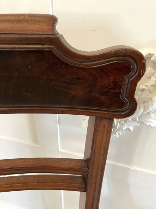 QUALITY SET OF FOUR REGENCY ANTIQUE MAHOGANY DINING CHAIRS - ADDITIONAL PHOTO 5