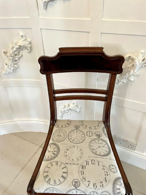 QUALITY SET OF FOUR REGENCY ANTIQUE MAHOGANY DINING CHAIRS - ADDITIONAL PHOTO 7