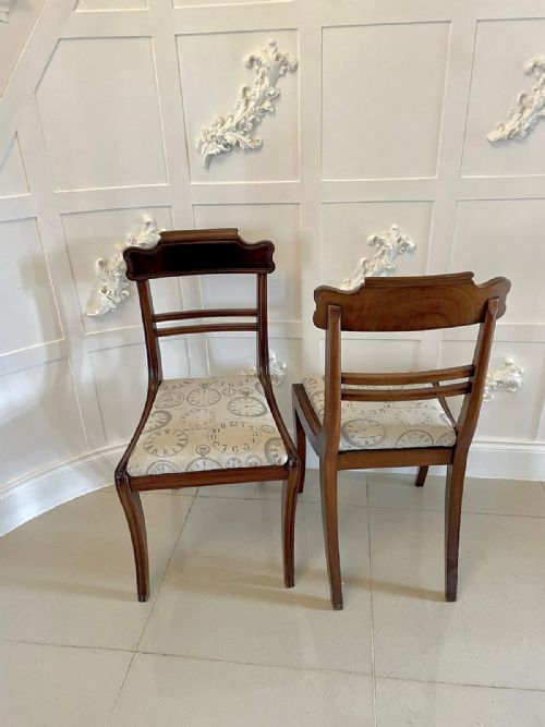 QUALITY SET OF FOUR REGENCY ANTIQUE MAHOGANY DINING CHAIRS - ADDITIONAL PHOTO 8