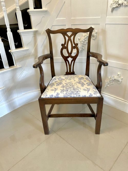 ANTIQUE MAHOGANY VICTORIAN DESK CHAIR - ADDITIONAL PHOTO 1