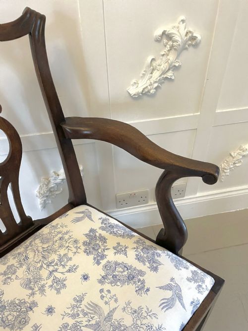 ANTIQUE MAHOGANY VICTORIAN DESK CHAIR - ADDITIONAL PHOTO 6