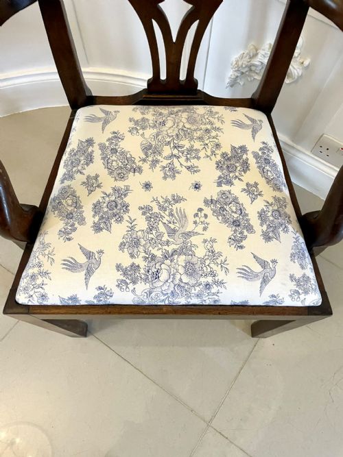 ANTIQUE MAHOGANY VICTORIAN DESK CHAIR - ADDITIONAL PHOTO 9