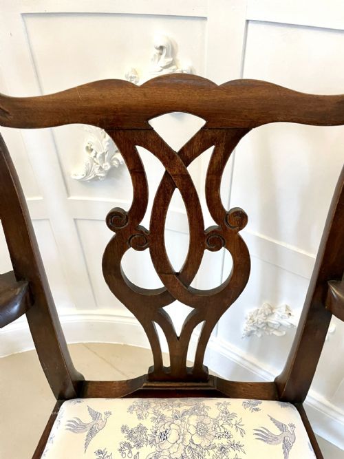 ANTIQUE MAHOGANY VICTORIAN DESK CHAIR - ADDITIONAL PHOTO 10