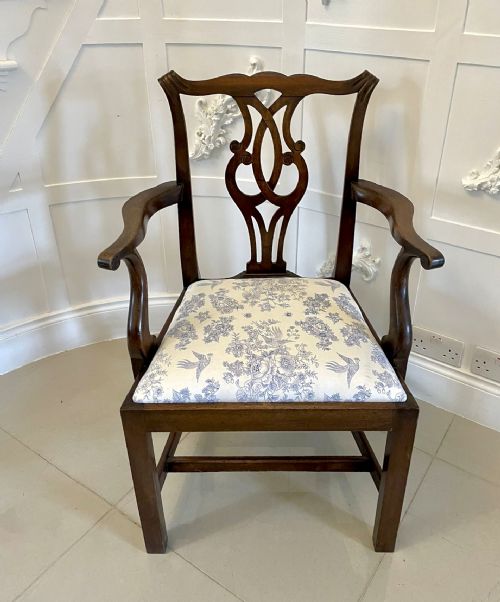 ANTIQUE MAHOGANY VICTORIAN DESK CHAIR - ADDITIONAL PHOTO 11