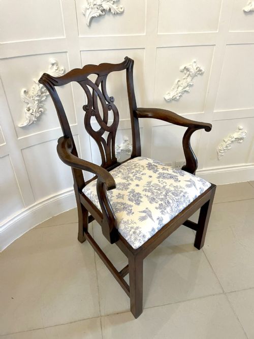 ANTIQUE MAHOGANY VICTORIAN DESK CHAIR - ADDITIONAL PHOTO 12