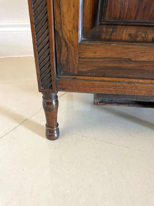 ANTIQUE VICTORIAN QUALITY ROSEWOOD MARQUETRY INLAID COAL BOX - ADDITIONAL PHOTO 3