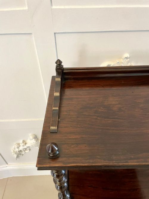 ANTIQUE VICTORIAN QUALITY ROSEWOOD MARQUETRY INLAID COAL BOX - ADDITIONAL PHOTO 9