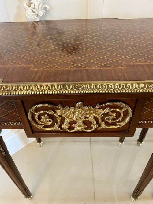fig 1. Pair of Quality Antique French Kingwood Freestanding Lamp or Bedside Tables