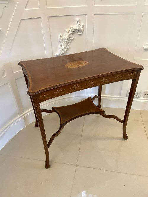 Antique Edwardian Quality Mahogany Inlaid Centre Table