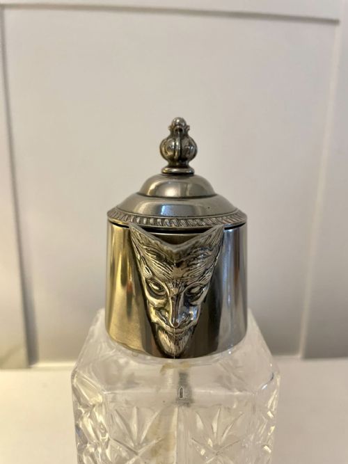 UNUSUAL SQUARE ANTIQUE EDWARDIAN QUALITY CLARET JUG - ADDITIONAL PHOTO 1