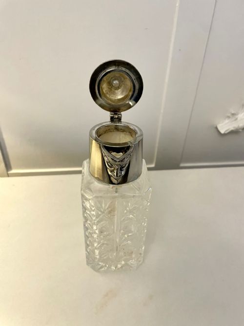 UNUSUAL SQUARE ANTIQUE EDWARDIAN QUALITY CLARET JUG - ADDITIONAL PHOTO 2