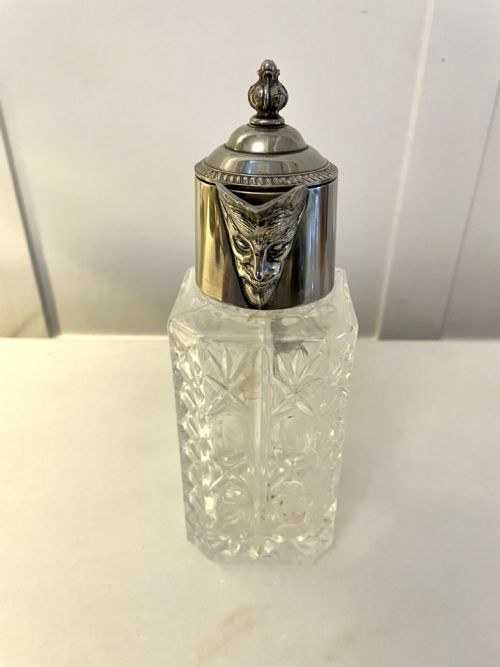 UNUSUAL SQUARE ANTIQUE EDWARDIAN QUALITY CLARET JUG - ADDITIONAL PHOTO 5