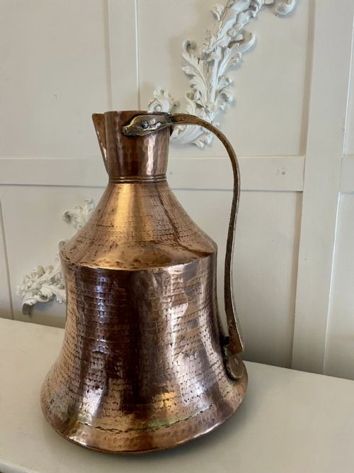 ANTIQUE LARGE GEORGE III QUALITY COPPER WATER JUG - ADDITIONAL PHOTO 3