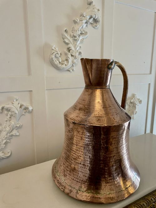 ANTIQUE LARGE GEORGE III QUALITY COPPER WATER JUG - ADDITIONAL PHOTO 5