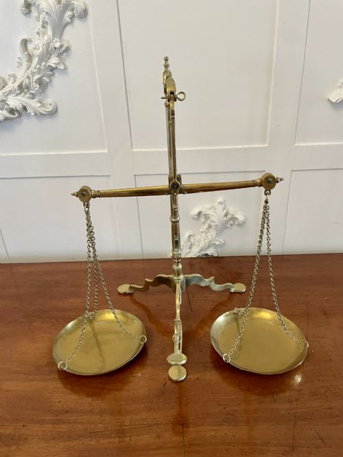 Quality Antique Victorian Brass Scales