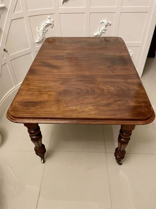 Antique Victorian Quality Mahogany Extending Dining Table