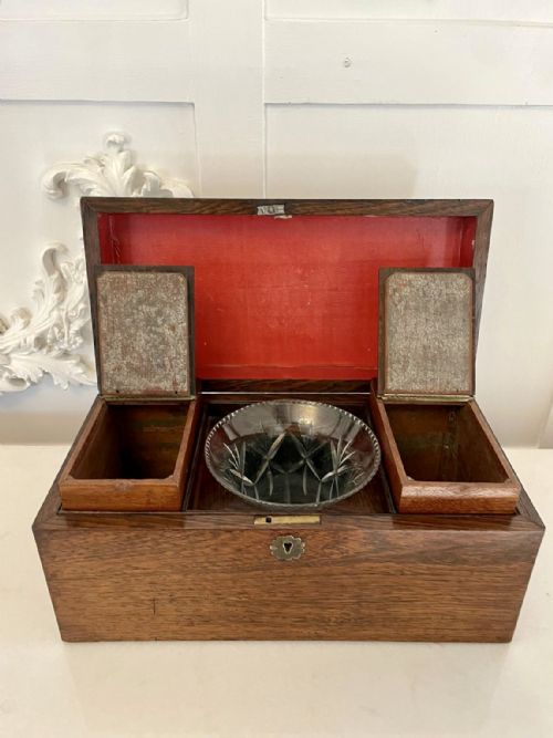 ANTIQUE VICTORIAN QUALITY ROSEWOOD TEA CADDY - ADDITIONAL PHOTO 2