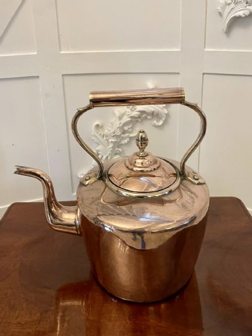 Antique George III Quality Copper Kettle