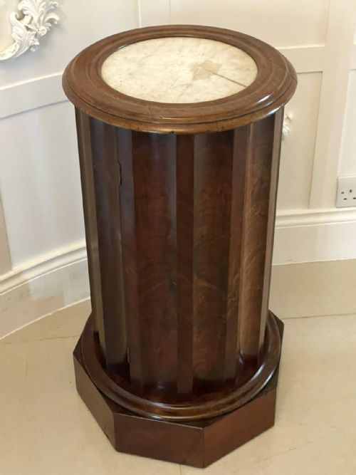 Antique Victorian Quality Mahogany Pedestal Cabinet