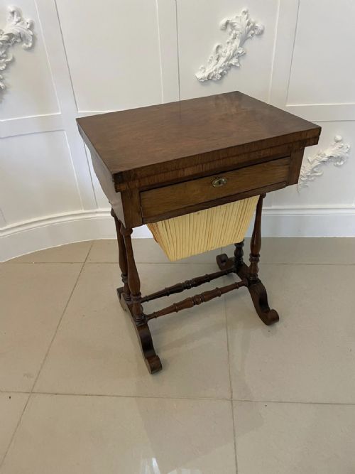 Antique Victorian Quality Rosewood Backgammon/chess Games Table