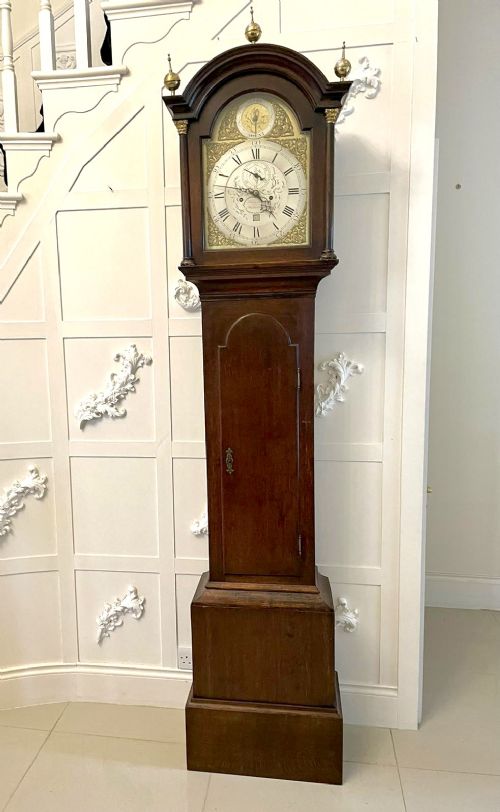 Antique George III Quality Oak Longcase Clock by Henry Frost Philmoorehill