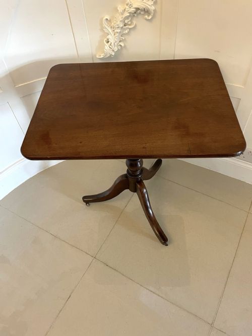 ANTIQUE GEORGE III MAHOGANY SIDELAMP TABLE - ADDITIONAL PHOTO 7