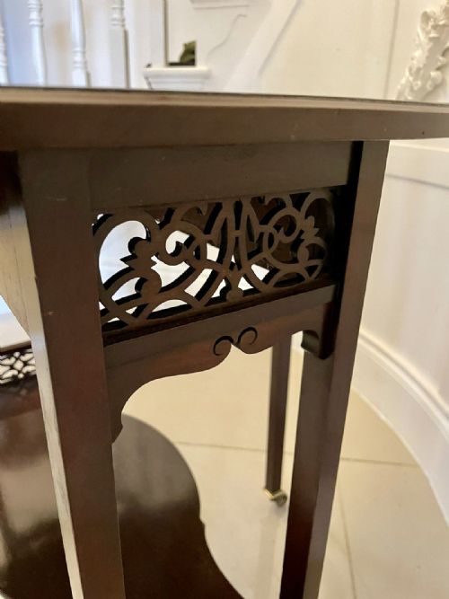 QUALITY ANTIQUE MAHOGANY SUTHERLANDOCCASIONAL TABLE - ADDITIONAL PHOTO 4