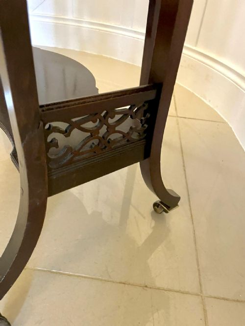 QUALITY ANTIQUE MAHOGANY SUTHERLANDOCCASIONAL TABLE - ADDITIONAL PHOTO 5