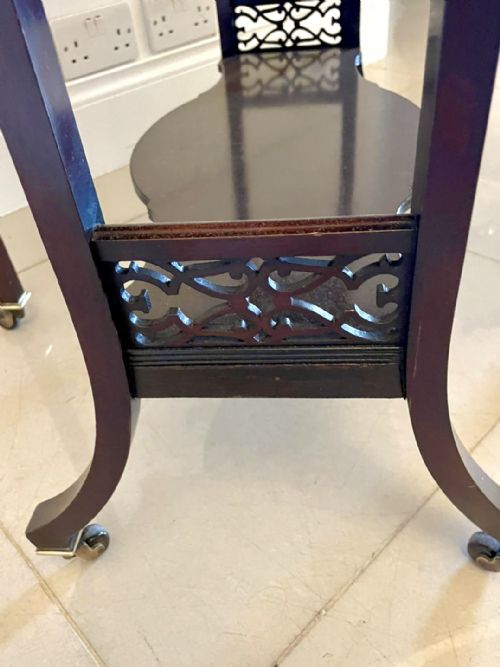 QUALITY ANTIQUE MAHOGANY SUTHERLANDOCCASIONAL TABLE - ADDITIONAL PHOTO 8