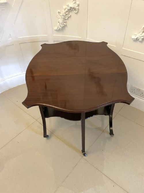 QUALITY ANTIQUE MAHOGANY SUTHERLANDOCCASIONAL TABLE - ADDITIONAL PHOTO 9