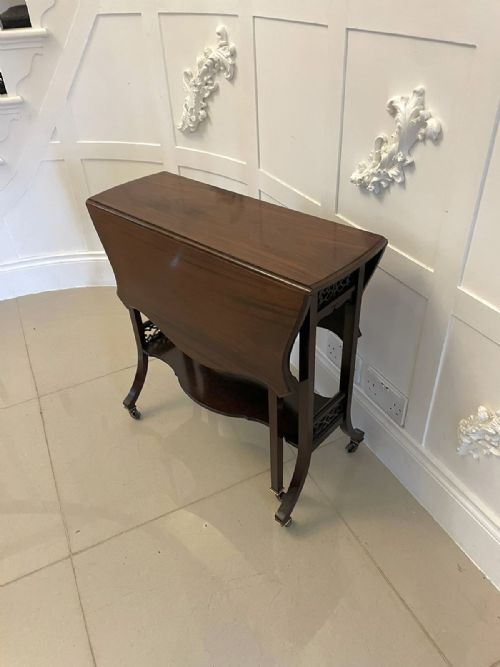 QUALITY ANTIQUE MAHOGANY SUTHERLANDOCCASIONAL TABLE - ADDITIONAL PHOTO 15
