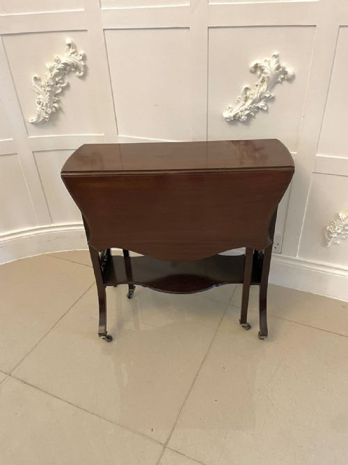 QUALITY ANTIQUE MAHOGANY SUTHERLANDOCCASIONAL TABLE - ADDITIONAL PHOTO 16