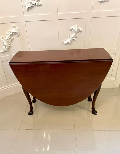 Quality 18th Century Antique George III Mahogany Irish Drop Leaf Table