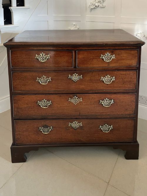 Antique George III Quality Mahogany Chest of 5 Drawers
