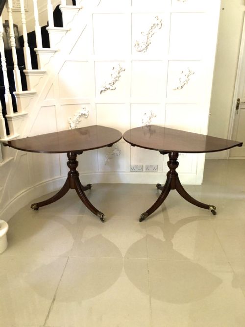 fig 1. Antique 12 Seater  Mahogany Triple Pedestal Dining Table 75 x 317 x 106cm