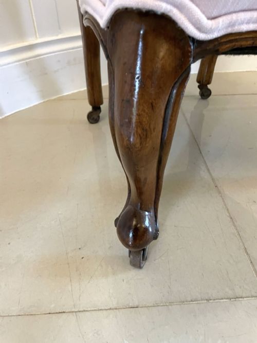 ANTIQUE VICTORIAN CARVED WALNUT SIDE CHAIR - ADDITIONAL PHOTO 6