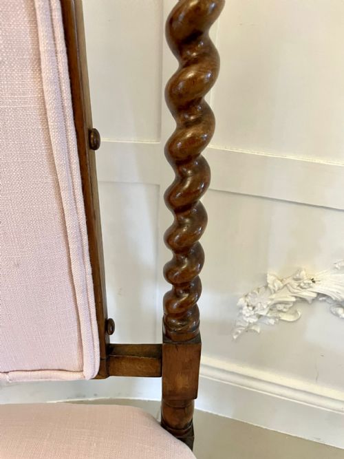 ANTIQUE VICTORIAN CARVED WALNUT SIDE CHAIR - ADDITIONAL PHOTO 11