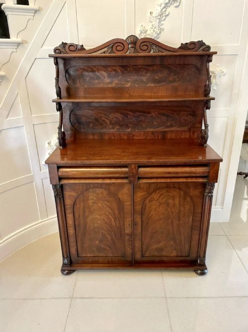 Fine Antique Regency Carved Mahogany Chiffonier