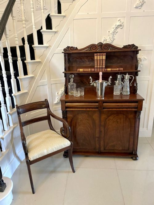 fig 1. Fine Antique Regency Carved Mahogany Chiffonier