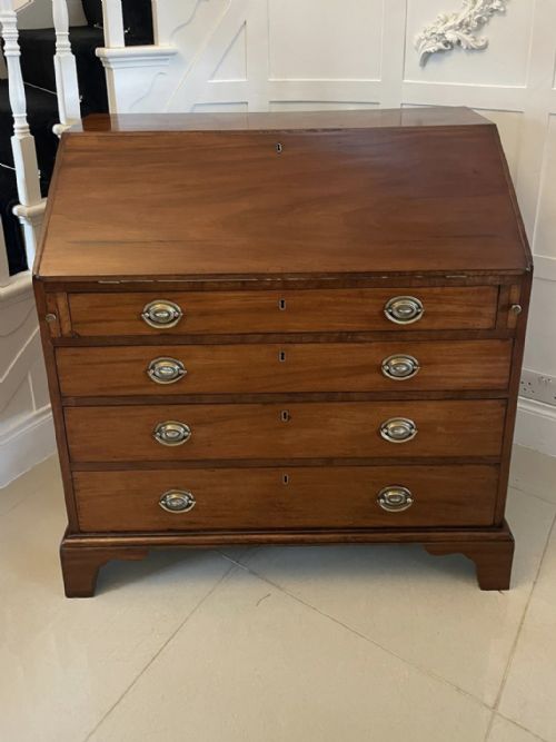 Antique George III Mahogany Bureau