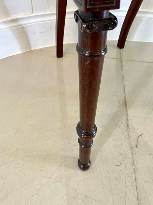 FINE PAIR OF ANTIQUE VICTORIAN CARVED MAHOGANY SIDE CHAIRS - ADDITIONAL PHOTO 2