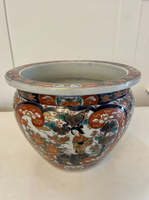 Outstanding Quality Antique Japanese Imari Jardiniere