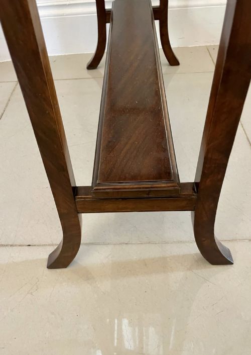 fig 3. Outstanding Quality Antique Victorian Figured Walnut Floral Marquetry Inlaid Towel Rail