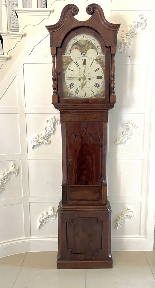 Antique George III Quality Mahogany 8 Day Longcase Clock