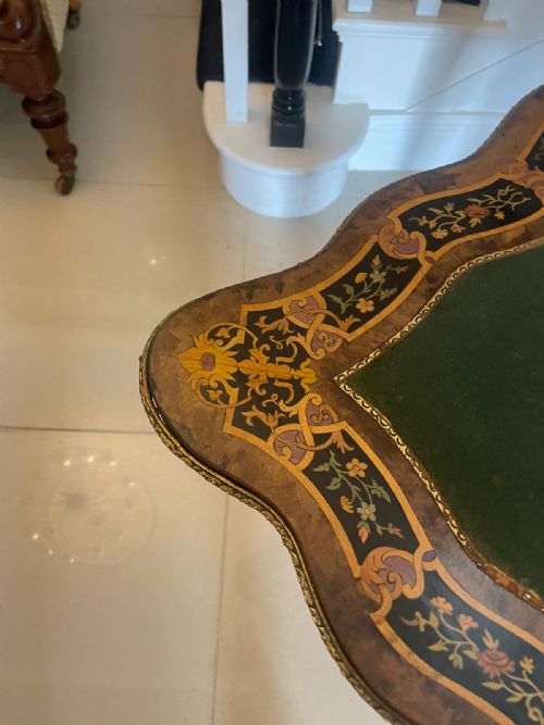 EXHIBITION QUALITY ANTIQUE VICTORIAN FRENCH KINGWOOD MARQUETRY INLAID ORMOLU MOUNTED CARDSIDE TABLE BY HENRY DASSON - ADDITIONAL PHOTO 5